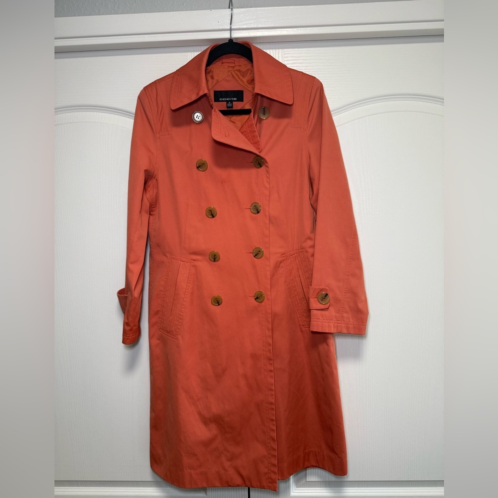 Vintage Jones New York Women Trench Coat